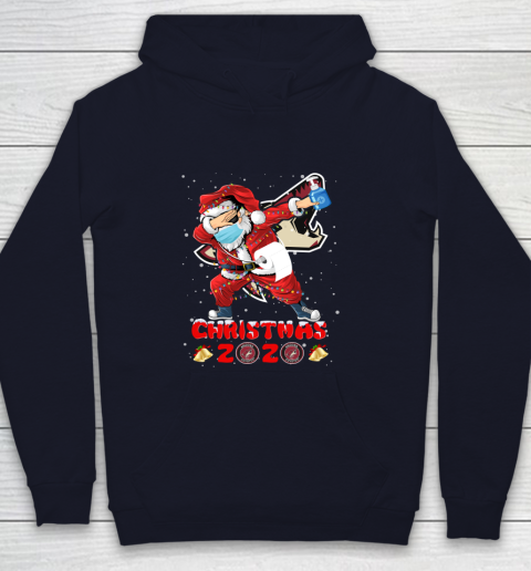 Arizona Coyotes Funny Santa Claus Dabbing Christmas 2020 NHL Youth Hoodie 2