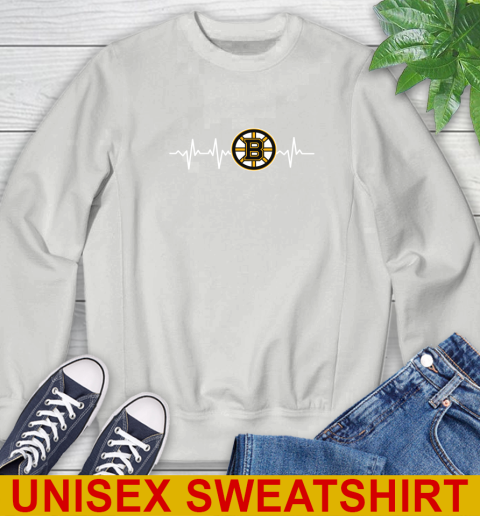 Boston Bruins NHL Hockey Heart Beat Shirt Sweatshirt 5