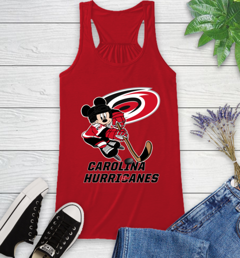 NHL Carolina Hurricanes Mickey Mouse Disney Hockey T Shirt Racerback Tank 6
