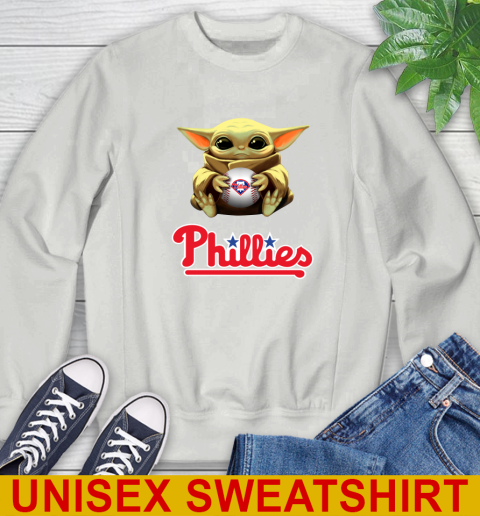 MLB Baseball Philadelphia Phillies Star Wars Baby Yoda Shirt Tee For Sports