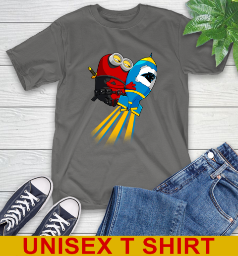 NFL Football Carolina Panthers Deadpool Minion Marvel Shirt T-Shirt 10