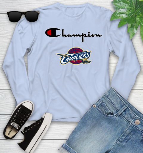 NBA Basketball Cleveland Cavaliers Champion Shirt Youth Long Sleeve 6
