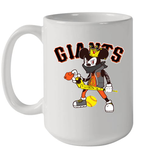 San Francisco Giants MLB Baseball Mickey Peace Sign Sports Ceramic Mug 15oz