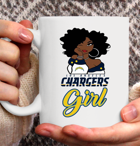 Los Angeles Chargers Girl NFL Ceramic Mug 11oz 4