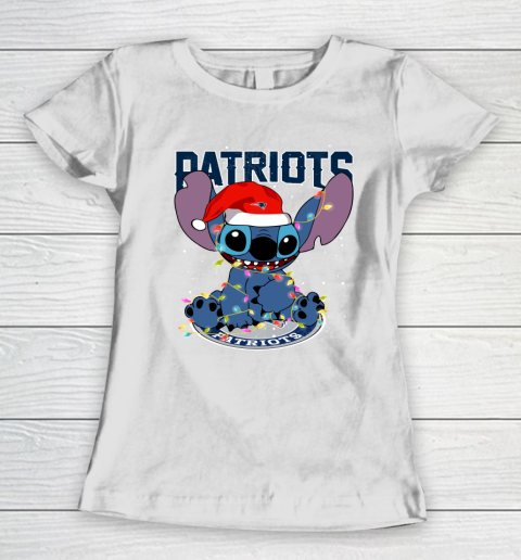 New England Patriots NFL Football noel stitch Christmas Women's T-Shirt