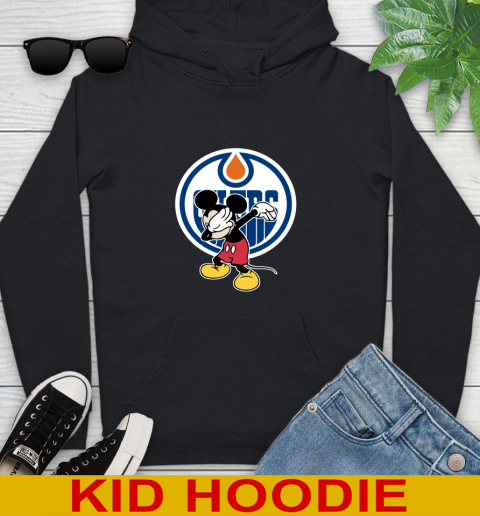 Edmonton Oilers NHL Hockey Dabbing Mickey Disney Sports Youth Hoodie 2