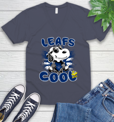 NHL Hockey Toronto Maple Leafs Cool Snoopy Shirt V-Neck T-Shirt 7
