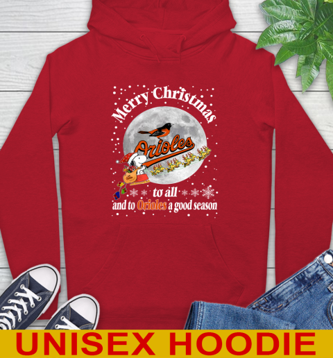 Baltimore Orioles Merry Christmas To All And To Orioles A Good Season MLB Baseball Sports Hoodie 10