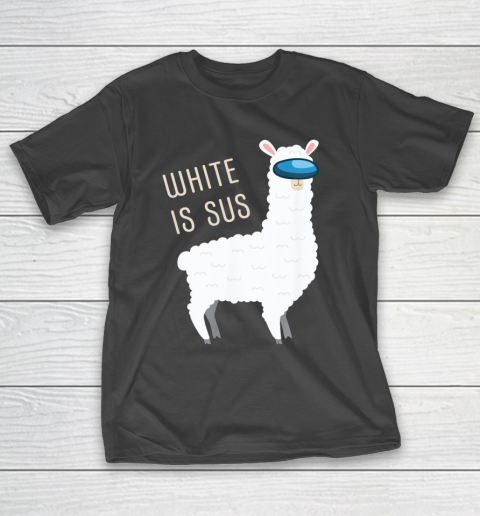 Among Us Game Shirt White Is Sus Llama Among Alpaca T-Shirt