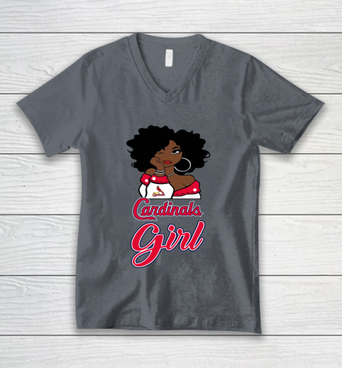 St.Louis Cardinalss Girl MLB V-Neck T-Shirt 5
