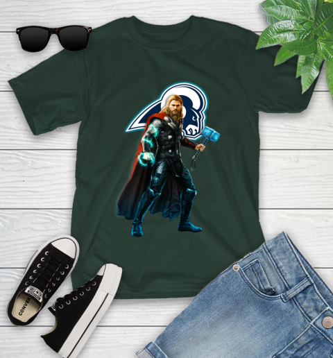 NFL Thor Avengers Endgame Football Los Angeles Rams Youth T-Shirt 5