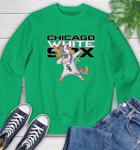 Chicago White Sox MLB Baseball Funny Unicorn Dabbing Sports Sweatshirt 6