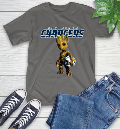 Los Angeles Chargers NFL Football Groot Marvel Guardians Of The Galaxy T-Shirt 9