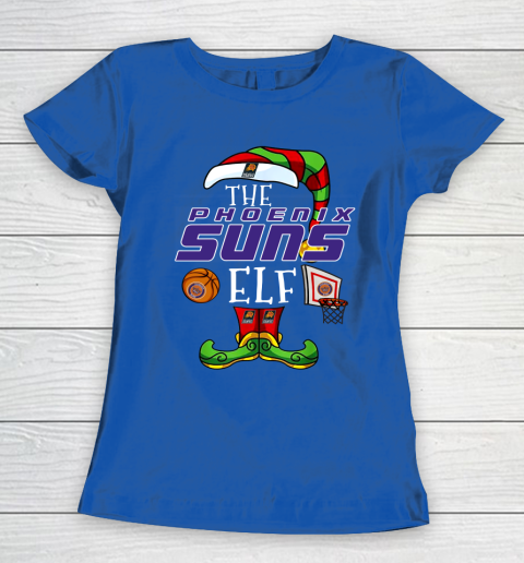 Phoenix Suns Christmas ELF Funny NBA Women's T-Shirt 8