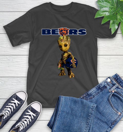 Chicago Bears NFL Football Groot Marvel Guardians Of The Galaxy T-Shirt 2