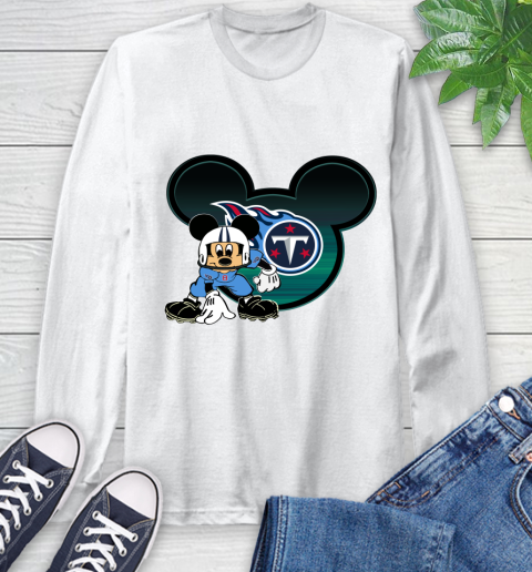 NFL Tennessee Titans Mickey Mouse Disney Football T Shirt Long Sleeve T-Shirt