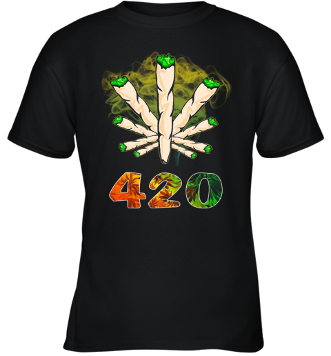 The Smoke Circle 420 Weed Youth T-Shirt