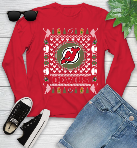 New Jersey Devils Merry Christmas NHL Hockey Loyal Fan Ugly Shirt 134