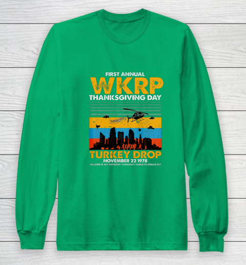 Wkrp Turkey Drop Shirt Turkey Drop T Shirt Turkey Drop Retro Long Sleeve T-Shirt 4