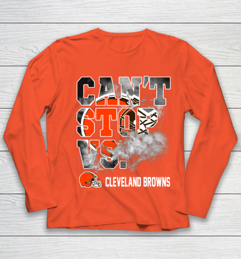 NFL Cleveland Browns Can't Stop Vs Youth Long Sleeve 3