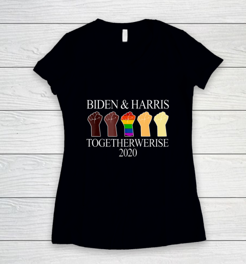 Joe Biden Kamala Harris 2020 Shirt LGBT Biden Harris 2020 T Shirt.9ESET0U5CX Women's V-Neck T-Shirt