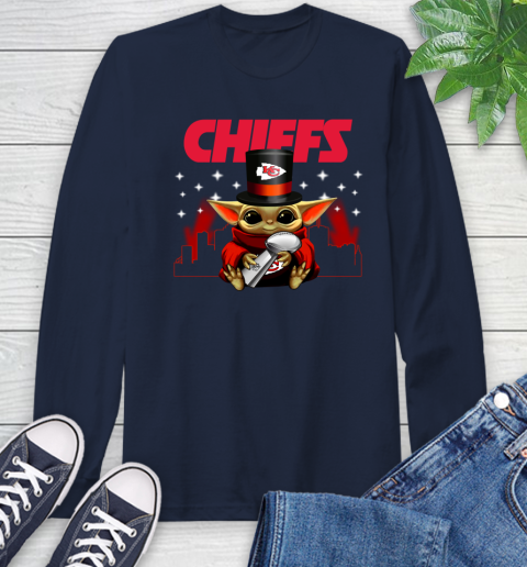 Super Bowl Baby Yoda Loves The Kansas City Chiefs Star Wars NFL Shirts 56