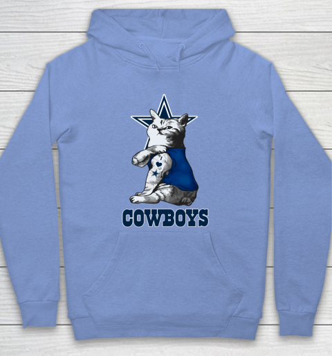 NFL Football My Cat Loves Dallas Cowboys Hoodie 8