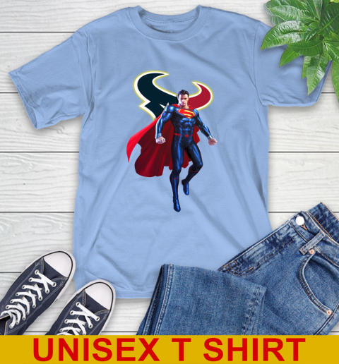 NFL Superman DC Sports Football Houston Texans T-Shirt 11