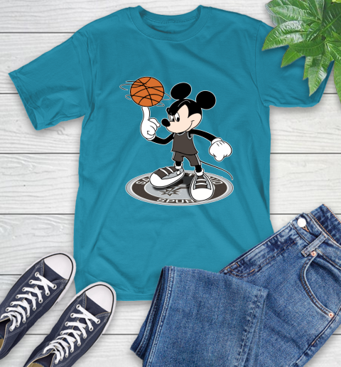 NBA Basketball San Antonio Spurs Cheerful Mickey Disney Shirt T-Shirt 9
