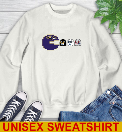 Baltimore Ravens NFL Football Pac Man Champion Sweatshirt