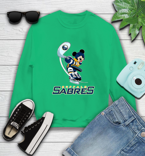 NHL Hockey Buffalo Sabres Cheerful Mickey Mouse Shirt Sweatshirt 7