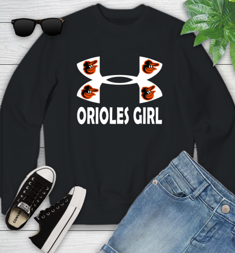 MLB Baltimore Orioles Under Armour Baseball Sports Youth Sweatshirt