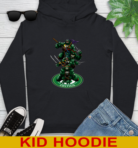 NBA Basketball Boston Celtics Teenage Mutant Ninja Turtles Shirt Youth Hoodie 2