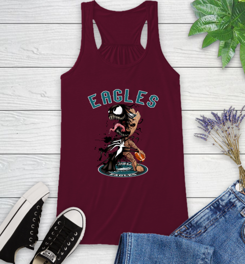 NFL Philadelphia Eagles Football Venom Groot Guardians Of The Galaxy Racerback Tank 3