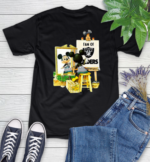 NFL Football Oakland Raiders Mickey Drawing Shirt 82