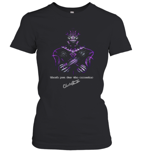 Actor Chadwick Boseman The Black Panther Marvel Women's T-Shirt