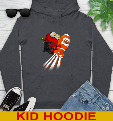 MLB Baseball Baltimore Orioles Deadpool Minion Marvel Shirt Youth Hoodie 10 MLB Baseball Baltimore Orioles Deadpool Minion Marvel Shirt Youth Hoodie - Image 10