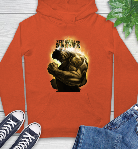 New Orleans Saints NFL Football Hulk Marvel Avengers Sports Hoodie 4