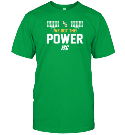 ndpl lsu tigers baseball we got the power premium classic t shirt 2 front irish green