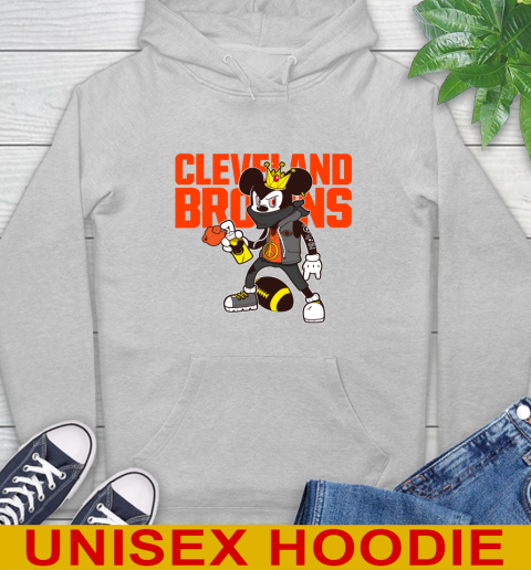 Cleveland Browns NFL Football Mickey Peace Sign Sports Hoodie 6