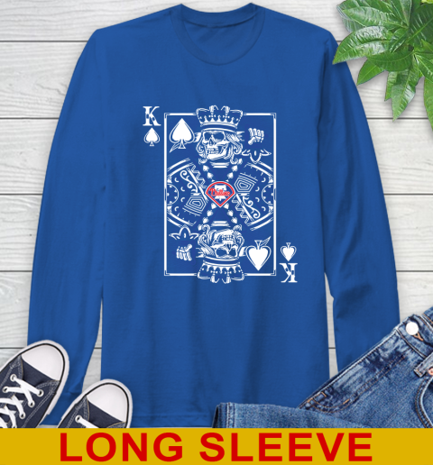 Philadelphia Phillies MLB Baseball The King Of Spades Death Cards Shirt Long Sleeve T-Shirt 11