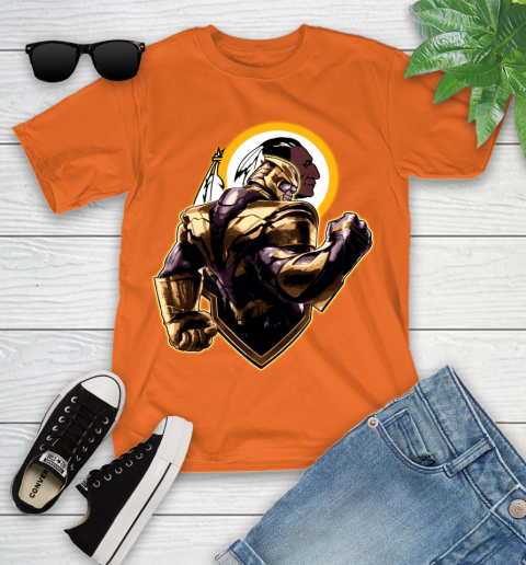 NFL Thanos Avengers Endgame Football Sports Washington Redskins Youth T-Shirt 7
