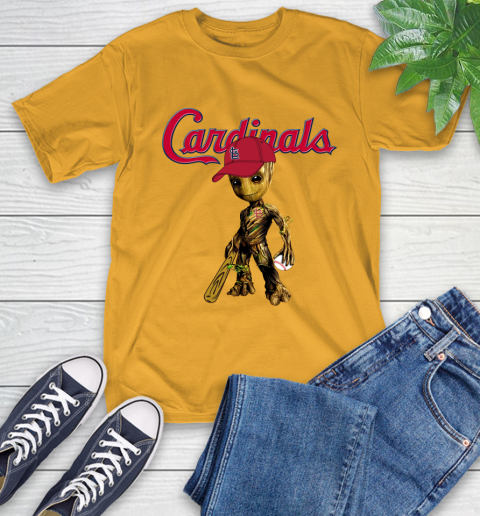 MLB St.Louis Cardinals Groot Guardians Of The Galaxy Baseball T-Shirt 3