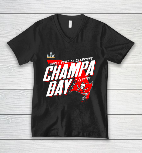 Champa Bay Tampa Bay Buccaneers Super Bowl LV Champions V-Neck T-Shirt