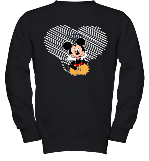 MLB Colorado Rockies The Heart Mickey Mouse Disney Baseball Youth Sweatshirt