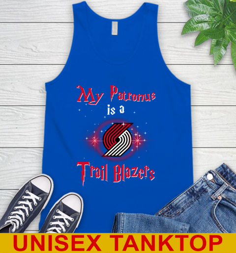 NBA Basketball Harry Potter My Patronus Is A Portland Trail Blazers Tank Top 4