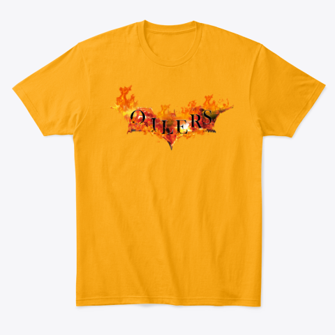 29xk edmonton oilers batman logo dc classic t shirt 2 front gold