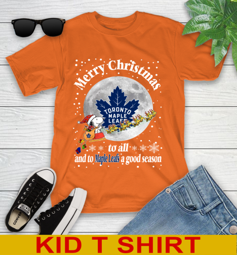 Toronto Maple Leafs Merry Christmas To All And To Maple Leafs A Good Season NHL Hockey Sports Youth T-Shirt 8