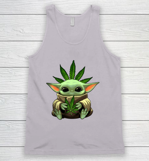 Baby Yoda Hug Marijuana Canabis Tank Top 4