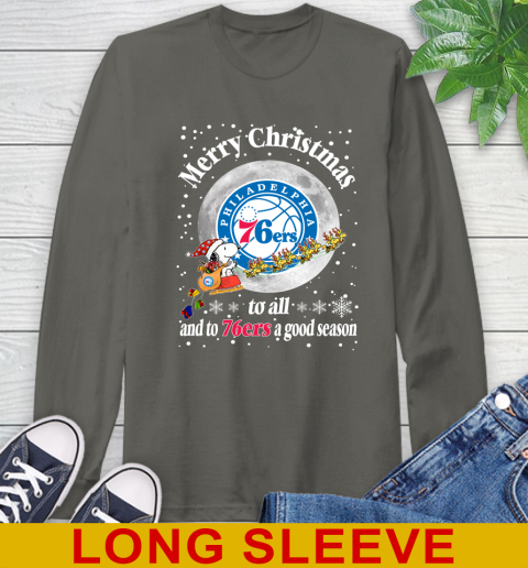 Philadelphia 76ers Merry Christmas To All And To 76ers A Good Season NBA Basketball Sports Long Sleeve T-Shirt 10